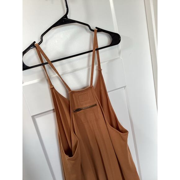 Free People Movement Women's Hot Shot Onesie Casual Orangish Brown Size Medium - Picture 8 of 11
